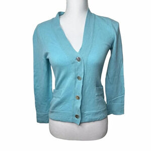 J. Crew Light Blue Women's Cardigan Sweater